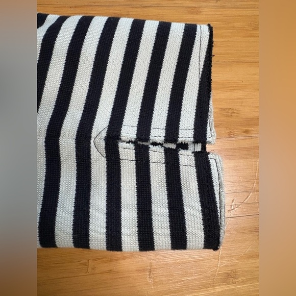 GUC Akris Punto- Striped Peplum Jacket. Size US 10 - Picture 9 of 10